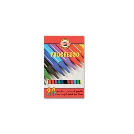 Spalvotų pieštukų rinkinys PROGRESSO, 24 spalvų