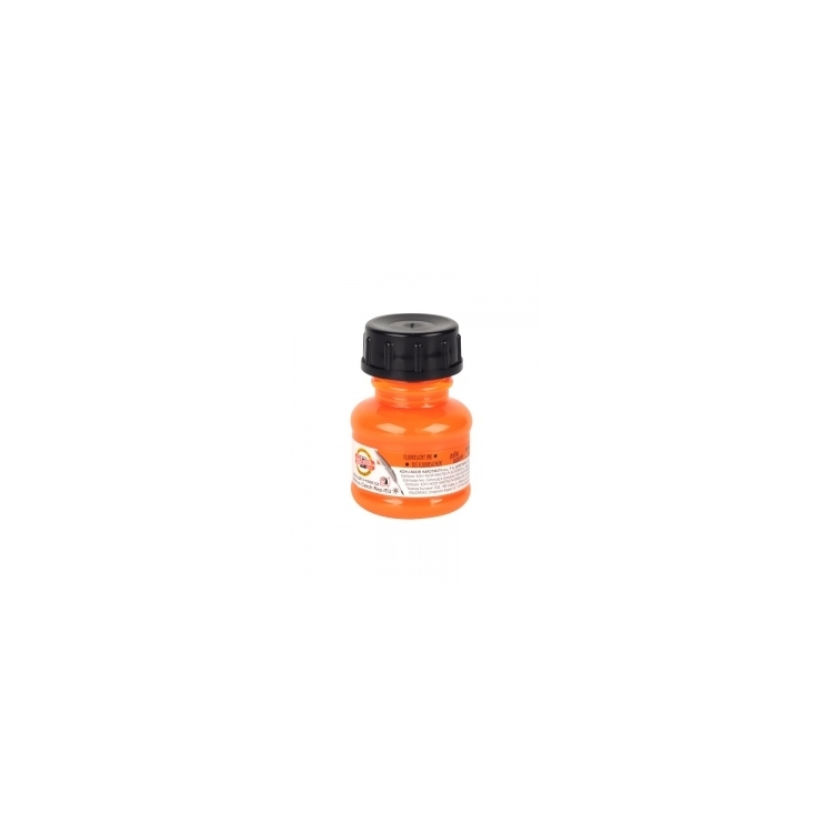 Tušas fluorescencinis oranžinis, 20 ml., Koh-I-Noor 