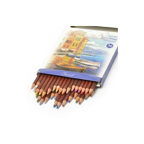 Pastelinių pieštukų rinkinys "SONET", 36 spalvų