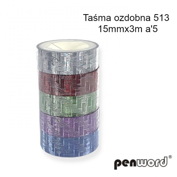 Lipni juosta 3mx15mm/5vnt. dekoratyvinė Nr.513